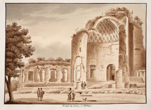 Le Temple de Vénus après avoir été nettoyé, 1833 - Agostino Tofanelli